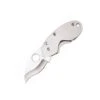 Couteau Spyderco Cricket Lame 4.8cm Lisse Satin Manche Inox - C29P -Magasin De Couteaux Couteau Spyderco Cricket lame Lisse Satin manche Inox C29P