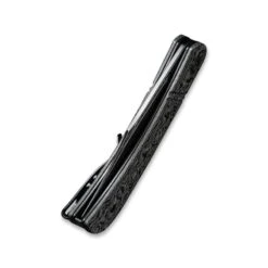 Couteau Appalachian Drifter Lame Lisse Damascus 7.5cm Manche Gris/noir Fibre De Carbone G-10 CIVIVI -Magasin De Couteaux couteau appalachian drifter lame lisse damascus 75cm manche fibre de carbone g 10 civivi 2