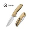 Couteau Baklash Lame Lisse Acier 154CM 8.9cm Manche Laiton CIVIVI -Magasin De Couteaux couteau baklash lame lisse acier 154cm 89cm manche laiton civivi