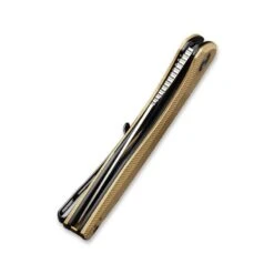 Couteau Baklash Lame Lisse Acier 154CM 8.9cm Manche Laiton CIVIVI -Magasin De Couteaux couteau baklash lame lisse acier 154cm 89cm manche laiton civivi 3