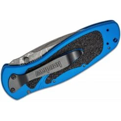 Couteau Blur A/O Damascus Bleu KERSHAW -Magasin De Couteaux couteau blur ao damascus bleu kershaw 2