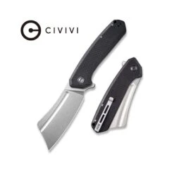 Couteau Bullmastiff Lame Lisse Acier Inoxydable 9.7cm Manche G-10 Noir (fibre De Verre) CIVIVI