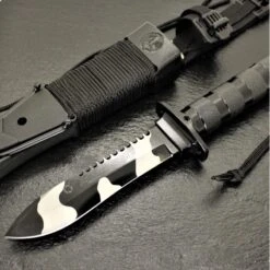 Couteau De Survie Jungle King II AITOR Noir Camouflage