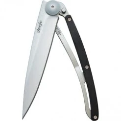 Couteau Deejo En Bois De Grenadille Lame 9.5cm Lisse