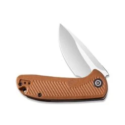 Couteau Durus Lame Lisse Acier D2 7.6cm Manche G-10 Marron (fibre De Verre) CIVIVI -Magasin De Couteaux couteau durus lame lisse acier d2 76cm manche g 10 marron fibre de verre civivi 2