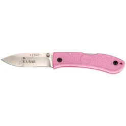 Couteau Ka-Bar Dozier Hunter Lame Lisse 7.6cm Rose