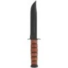 Couteau Ka-Bar Fighting Knife Lame 17.8cm Lisse Noir Manche Cuir - 1217 -Magasin De Couteaux couteau ka bar fighting knife lame 178cm semi dentelee noir manche cuir 1219