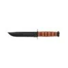 Couteau Ka-Bar Fighting Knife Lame 17.8cm Semi-dentelée Noir Manche Cuir - 1219 -Magasin De Couteaux couteau ka bar fighting knife lame 178cm semi dentelee noir manche cuir 1219 6