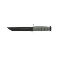 Couteau Ka-Bar Fighting Knife Lame 17.8cm Semi-dentelée Noir Manche Polymère - 5012