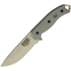 Couteau Lame Lisse Tan Model 5 Esee