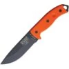 Couteau Lame Lisse Noire Manche Orange Model 5 Esee -Magasin De Couteaux couteau lame lisse noire poignee orange model 5 esee