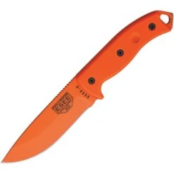 Couteau Lame Lisse Orange Manche Orange Model 5 Esee