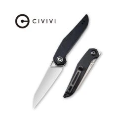 Couteau McKenna Lame Lisse Acier D2 7.4cm Manche G-10 Noir (fibre De Verre) CIVIVI