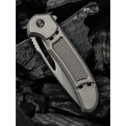 Couteau Minax 2007B WE KNIFE Gris Lame Lisse -Magasin De Couteaux couteau minax 2007b we knife gris lame lisse 4