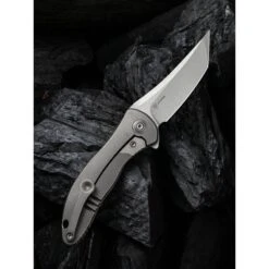 Couteau Mini Synergy Lame Lisse Tanto 7.4cm Acier Inoxydable - 2012A WE KNIFE -Magasin De Couteaux couteau mini synergy lame lisse tanto 74cm acier inoxydable 2012a we knife 3