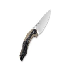 Couteau Plethiros Lame Lisse Acier D2 8.9cm Manche G-10 Tan/Fibre De Carbone CIVIVI -Magasin De Couteaux couteau plethiros lame lisse acier d2 89cm manche g 10 tanfibre de carbone civivi 4