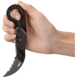 Couteau Provoke Noir Lame Dentelée Veff - CRKT -Magasin De Couteaux couteau provoke noir lame dentelee veff crkt 4
