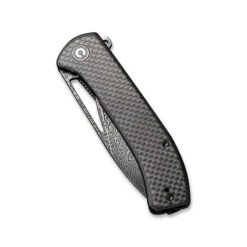 Couteau Riffle Lame Lisse Damascus 8.8cm Manche G-10/Fibre De Carbone CIVIVI -Magasin De Couteaux couteau riffle lame lisse damascus 88cm manche g 10fibre de carbone civivi 4