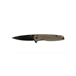 Couteau Shikra Pliable Ontario Knife Company Lame Lisse 8.13cm Manche Titan Et Lin