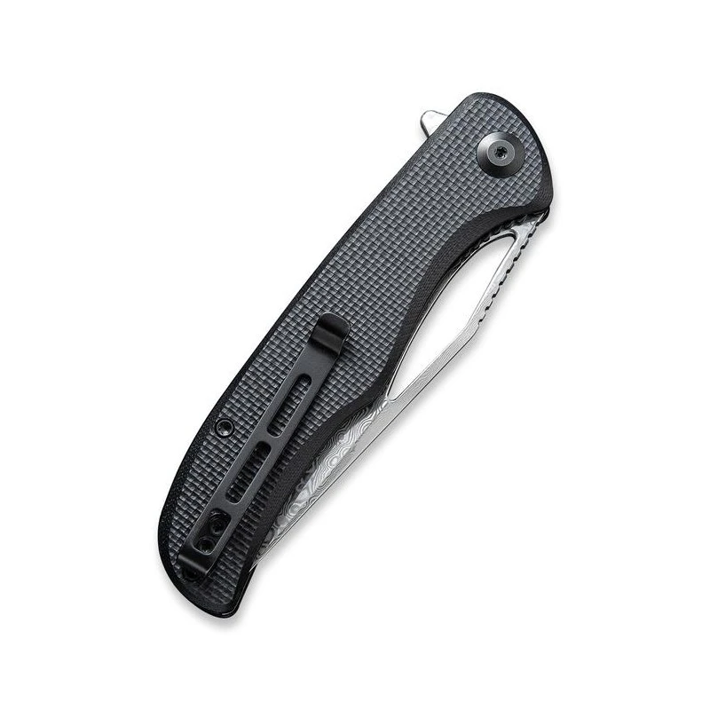 Couteau Shredder Lame Lisse Damascus 9.4cm Manche G-10 (fibre De Verre) CIVIVI 8 Couteau Shredder Lame Lisse Damascus 9.4cm Manche G-10 (fibre De Verre) CIVIVI – Image 6