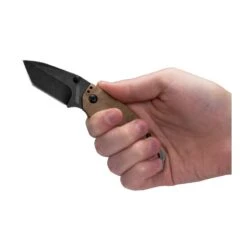 Couteau Shuffle II Kershaw Tan Lame Lisse 6.6cm -Magasin De Couteaux couteau shuffle ii kershaw tan lame lisse 66cm 2