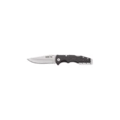Couteau SOG Salute Mini Lame 7.9cm Lisse Anthracite Manche G-10 (Fibre De Verre) - FF1001