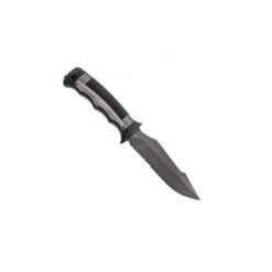 Couteau SOG Seal Strike Lame 12.4cm Semi-dentelée Gris Manche Inox - SS1001 -Magasin De Couteaux couteau sog seal strike lame 124cm semi dentelee gris manche inox ss1001 3