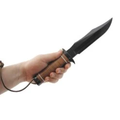 Couteau SOG Super Bowie Lame 19cm Lisse Noir Manche Cuir - SB1T -Magasin De Couteaux couteau sog super bowie lame 19cm lisse noir manche cuir sb1t 6