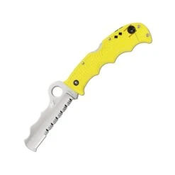 Couteau Spyderco Assist Lame 9.4cm Semi-dentelée Satin Manche FRN (Nylon Renforcé) - C79PSYL