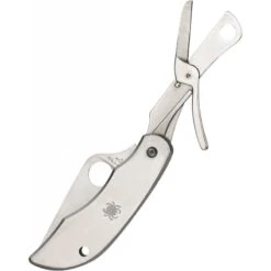 Magasin De Couteaux -Magasin De Couteaux couteau spyderco clipitools lame lisse satin manche inox c169p 1
