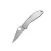 Couteau Spyderco Delica Lame 7.3cm Semi-dentelée Satin Manche Inox - C11PS -Magasin De Couteaux couteau spyderco delica lame 73cm semi dentelee satin manche inox c11ps
