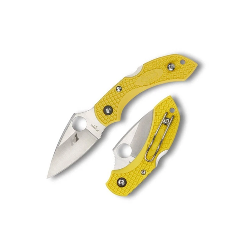 Couteau Spyderco Dragonfly Lame 5.7cm Lisse Satin Manche FRN (Nylon Renforcé) - C28PYL2 3 Couteau Spyderco Dragonfly Lame 5.7cm Lisse Satin Manche FRN (Nylon Renforcé) - C28PYL2