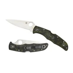 Couteau Spyderco Endura 4 Lame 9.7cm Lisse Manche FRN (Nylon Renforcé) - C10ZFPGR