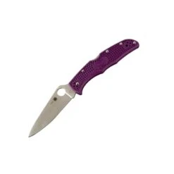 Couteau Spyderco Endura Lame 9.5cm Lisse Satin Manche FRN (Nylon Renforcé) - C10FPPR