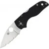 Couteau Spyderco Lil Native Lame 6.1cm Dentelée Satin Manche G-10 (Fibre De Verre) - C230MBGS -Magasin De Couteaux couteau spyderco lil native lame 61cm dentelee satin manche g 10 fibre de verre c230mbgs