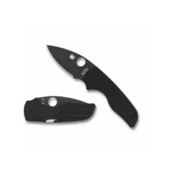 Couteau Spyderco Lil Native Lame 6.1cm Lisse Noir Manche G-10 (Fibre De Verre) - C230GPBBK