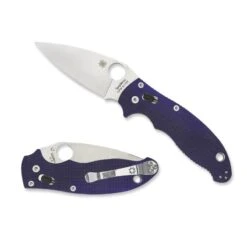 Couteau Spyderco Manix 2 Lame 8.6cm Lisse Satin Manche G-10 (fibre De Verre) - C101PDBL2
