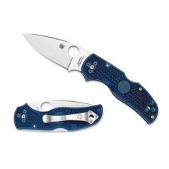 Couteau Spyderco Native 5 Lame 7.5cm Lisse Satin Manche FRN (Nylon Renforcé) - C41PDBL5