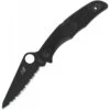 Couteau Spyderco Pacific Salt II Lame 9.6cm Dentelée Noir Manche FRN (Nylon Renforcé) - C91SBBK2 -Magasin De Couteaux couteau spyderco pacific salt ii lame 96cm dentelee noir manche frn nylon renforce c91sbbk2
