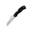 Couteau Spyderco Rescue Lame 7.9cm Semi-dentelée Satin Manche FRN (Nylon Renforcé) - C45SBK -Magasin De Couteaux couteau spyderco rescue lame 79cm semi dentelee satin manche frn nylon renforce c45sbk