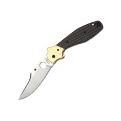 Couteau Spyderco Schempp Bowie Lame 9.4cm Lisse Satin Manche G-10 (Fibre De Verre) - C190CFP