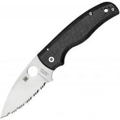 Couteau Spyderco Shaman Lame Dentelée 9.1cm Acier Manche G-10 (fibre De Verre) - C229GS