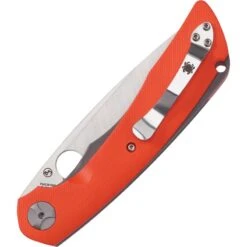 Couteau Spyderco Subvert Lame Lisse Acier 10.5cm Manche Titane/G-10 Orange - C239GPOR -Magasin De Couteaux couteau spyderco subvert lame lisse acier 105cm manche titaneg 10 orange c239gpor 2