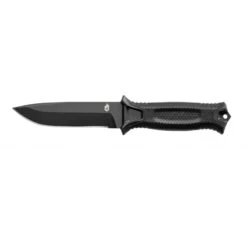 Couteau Strongarm Noir Gerber Lame Lisse 12cm -Magasin De Couteaux couteau strongarm noir gerber lame lisse 12cm 1