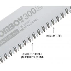 Scie Pliante De Survie GomBoy SILKY Lame 30cm Dent Moyenne - Noir -Magasin De Couteaux scie pliante de survie gomboy silky lame 30cm noir 2